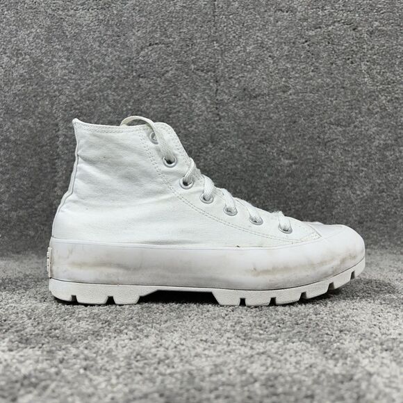 Converse Chuck Taylor All Star Hi 571211C Women’s 8 White Lugged Platform Shoes - Picture 1 of 12
